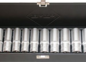BATO Topsæt Lang 1/2" 12kt. 10-24mm. 15 dele.