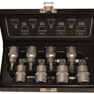 BATO Stifttopsæt 1/2" XZN 5-18. 8 dele.