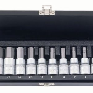 BATO Stifttopsæt 1/2" 6 kt. 5-19mm. 10 dele.