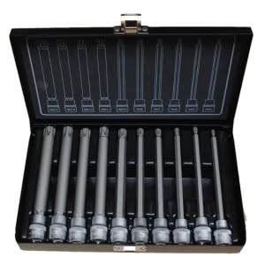 BATO Stifttopsæt 3/8" Ribe M4-M14. Lang 10 dele.