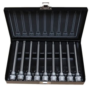 BATO Stifttopsæt 3/8" Torx 10-50 lang 9 dele.