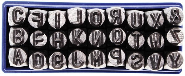 BGS Slagbogstaver 6mm 27 dele A-Z