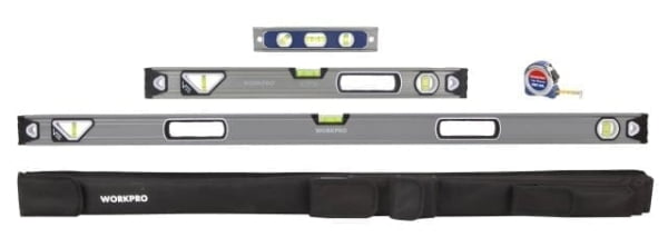 WORKPRO Vaterpas-sæt Heavy Duty alu