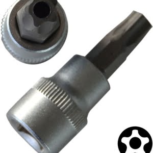 BATO Stifttop kort 3/8" 5 Star Torx med hul 40.