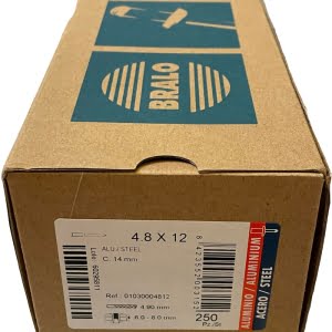 BATO Bralo Blindnitte stor krave alu/stål 4,8x21mm. 150 stk. pk.