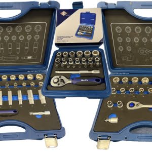 BATO Topnøglesæt pakke 1/4"-3/8"-1/2". Topnøglesæt 10-32mm 1/2", topnøglesæt 6-24mm 3/8", topnøglesæt 4-13mm 1/4". 71 dele