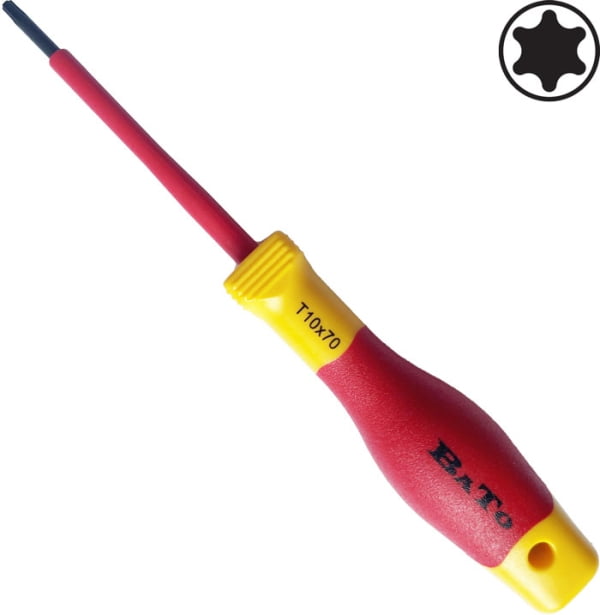 BATO Skruetrækker 1000V. Torx 10x70mm.