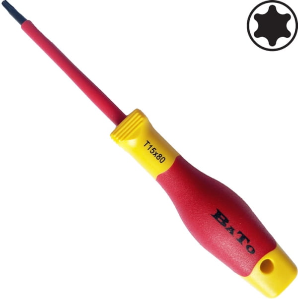 BATO Skruetrækker 1000V. Torx 15x80mm.