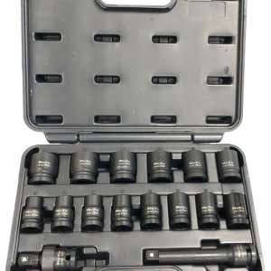 BATO Krafttopsæt 1/2". 10-24mm kort. 16 dele.